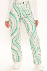So Hypnotic Stretch Straight Leg Jeans - Multi Color